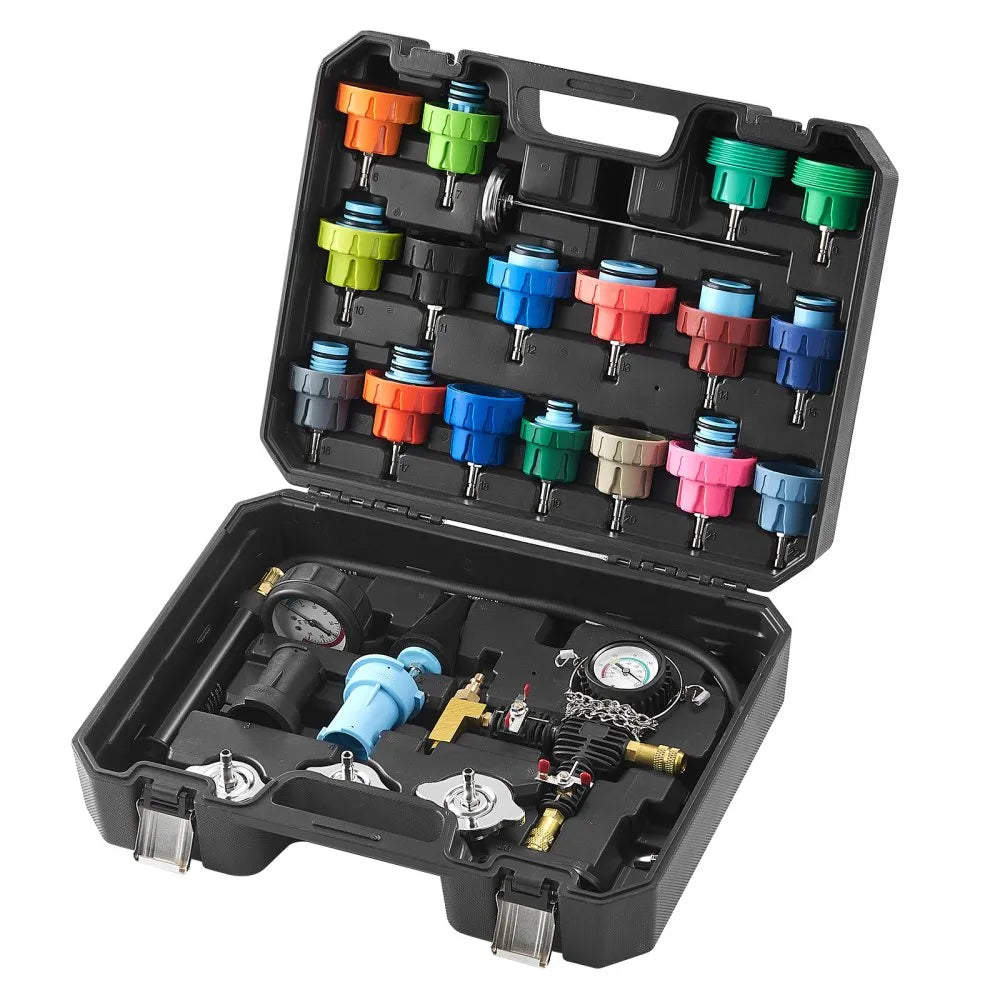 Radiateur Koelvloeistof Druktester en Ontluchting set – 28 Delig